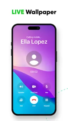 iCall Screen iOS 17 Theme android App screenshot 4